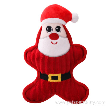 durable cute Christmas series squeaky plush dog toy